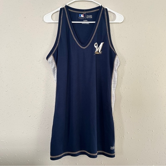 MLB Milwaukee Brewers Baseball Tank Top Sporty Athleisure Summer Casual XL - Picture 1 of 6